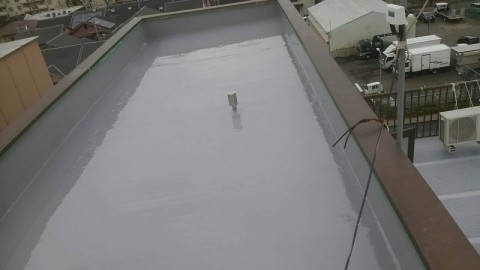 大阪市 屋上防水改修工事 施工中