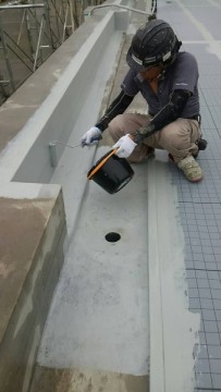 奈良県〇〇市 塗膜防水工事