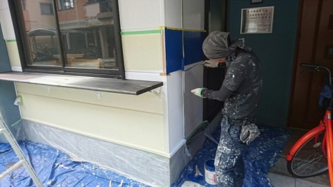 大阪市の店舗塗装工事