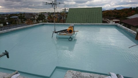 和泉市M様邸 屋上防水修繕工事 ウレタン塗膜防水